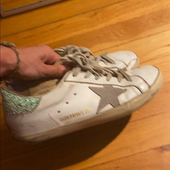 Golden goose size 38 private edition white, gray and green - Picture 5 of 5